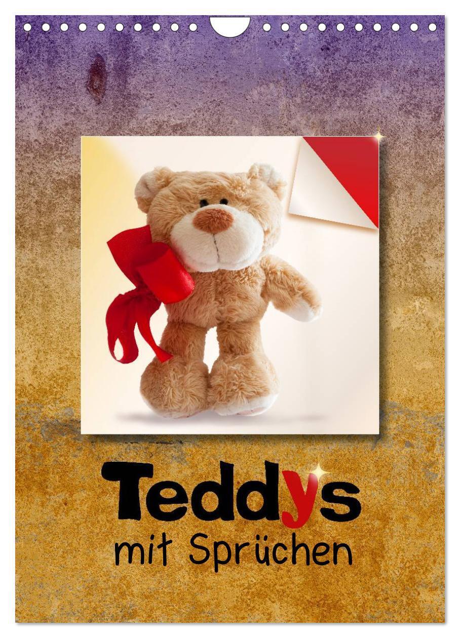 Cover: 9783383381904 | Teddys mit Sprüchen (Wandkalender 2024 DIN A4 hoch), CALVENDO...