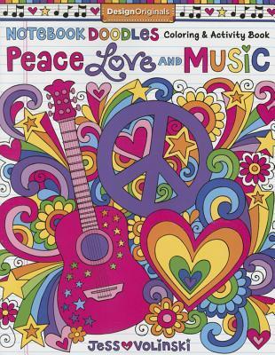 Cover: 9781497200180 | Notebook Doodles Peace, Love, and Music: Coloring &amp; Activity Book