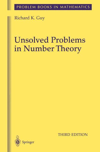 Cover: 9781441919281 | Unsolved Problems in Number Theory | Richard Guy | Taschenbuch | XVIII