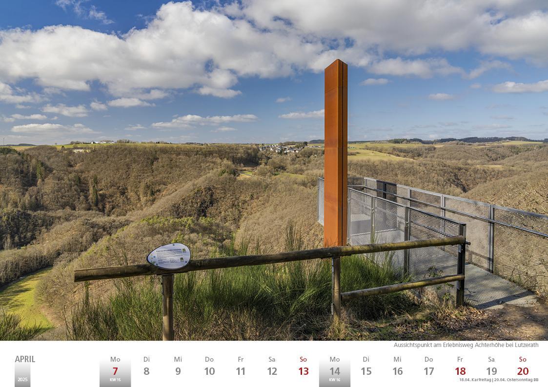 Bild: 9783965352056 | Die Eifel in Wort und Bild 2025 Bildkalender A4 quer, 28 Bilder auf...