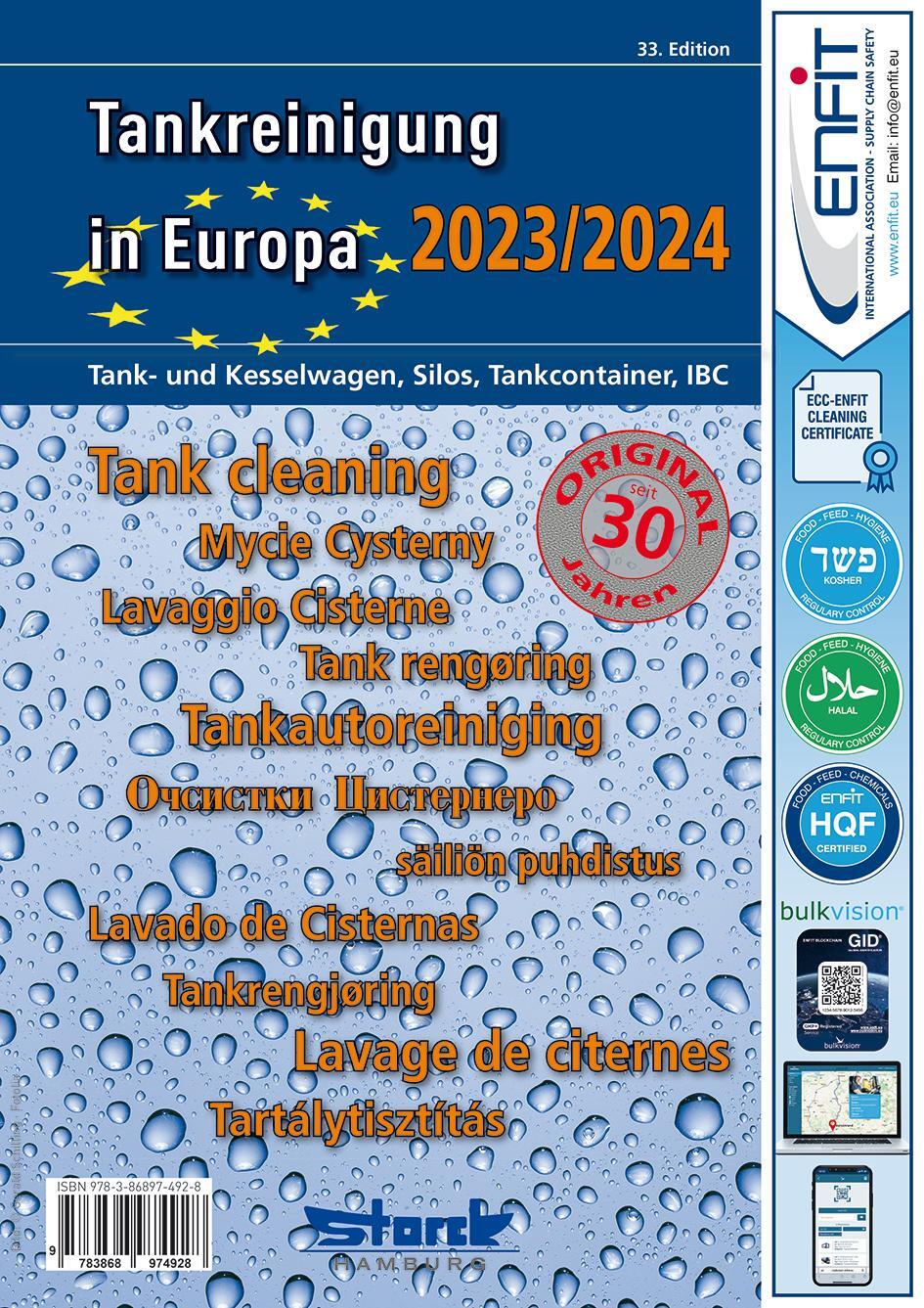 Cover: 9783868974928 | Tankreinigung in Europa 2023/2024 | ecomed-Storck GmbH | Taschenbuch