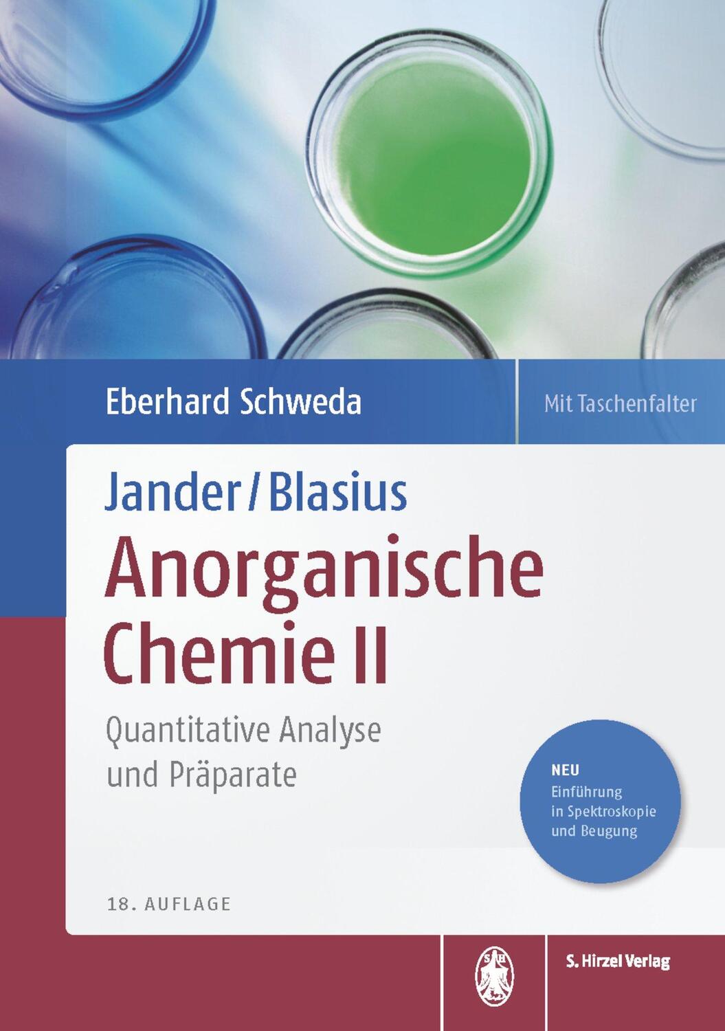 Cover: 9783777630106 | Jander/Blasius Anorganische Chemie II | Eberhard Schweda | Buch | 2021