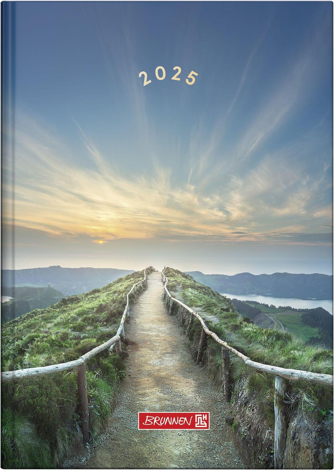 Cover: 4061947128833 | Brunnen 1079515035 Buchkalender Modell 795 (2025) "Mountain Trail"...