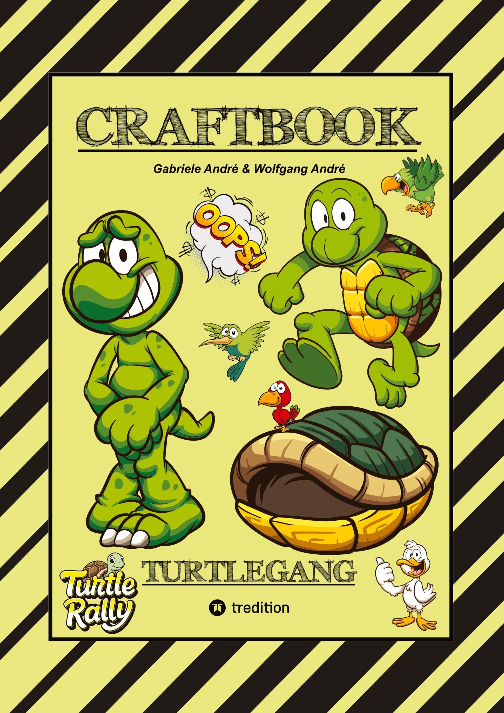 Cover: 9783347808348 | CRAFTBOOK - BASTELVORLAGE - LUSTIGES FAMILIENSPIEL - TURTLE RALLY -...