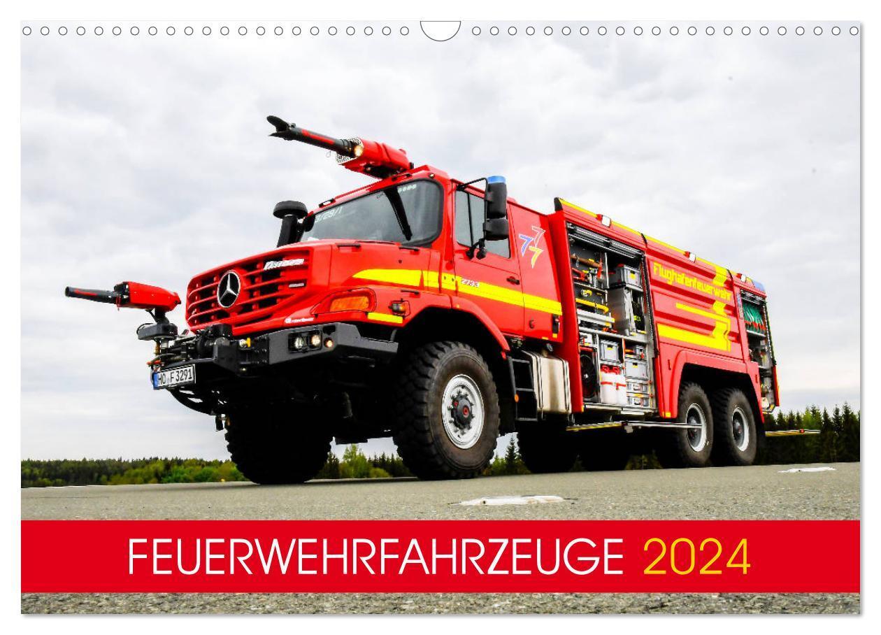 Cover: 9783675813281 | Feuerwehrfahrzeuge (Wandkalender 2024 DIN A3 quer), CALVENDO...