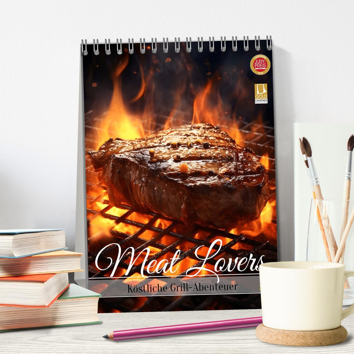 Bild: 9783457147849 | Meat Lovers - Köstliche Grill Abenteuer (Tischkalender 2025 DIN A5...