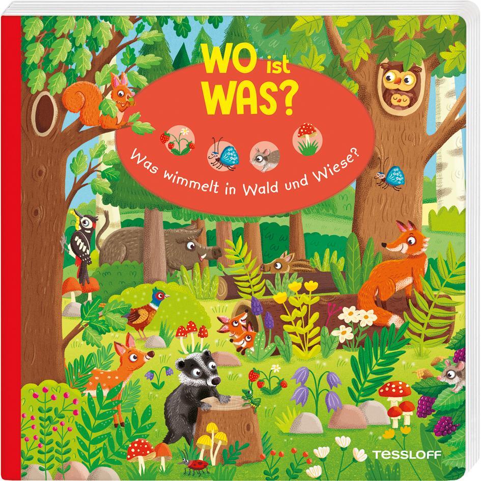 Cover: 9783788644529 | WO ist WAS? Was wimmelt in Wald und Wiese? | Julia Reindl | Buch