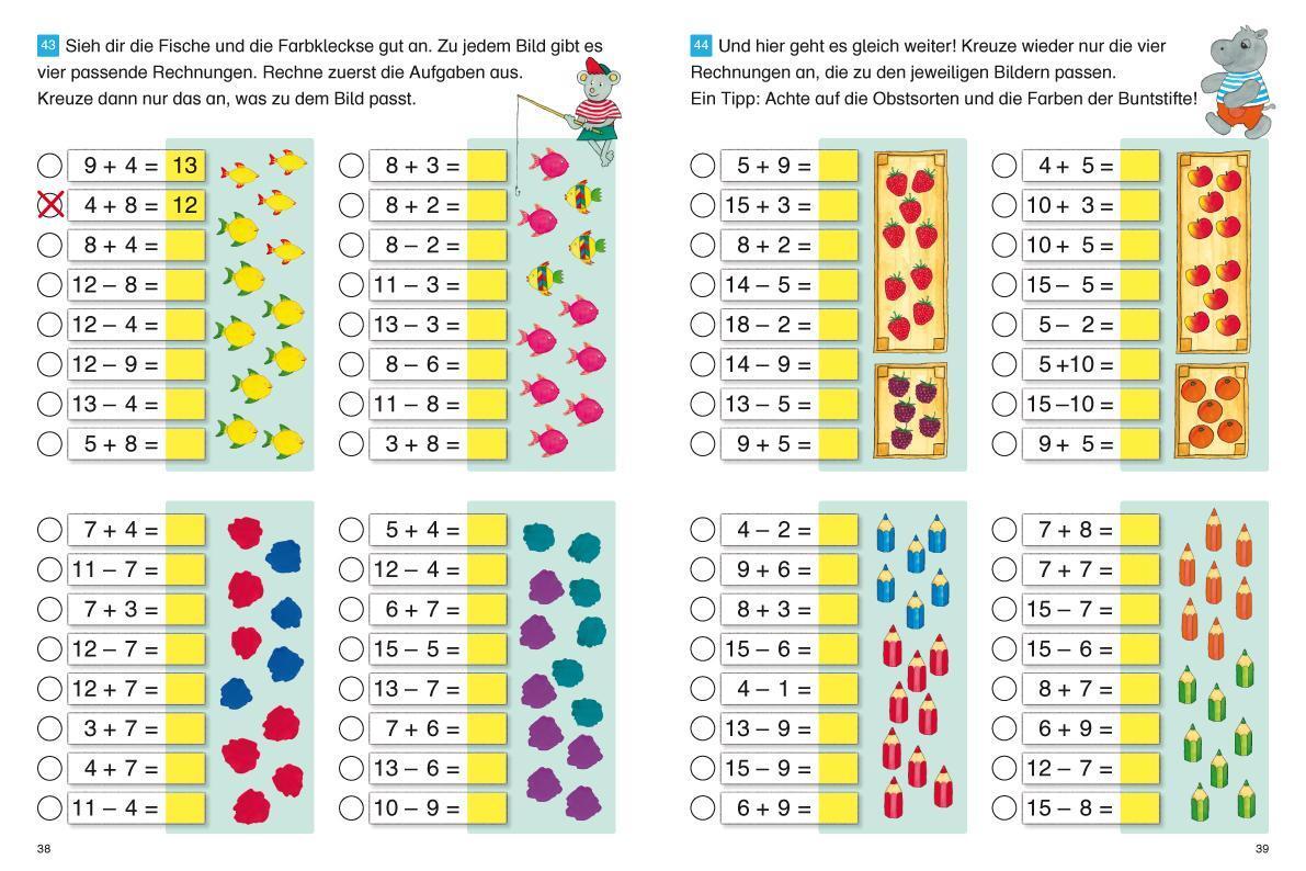 Bild: 9783940811240 | Fragenbär - Richtig rechnen 1. Klasse | Broschüre | 48 S. | Deutsch