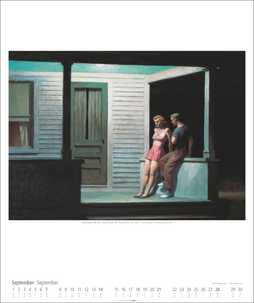 Bild: 9783839900154 | Edward Hopper Kalender 2025 | Edward Hopper | Kalender | Spiralbindung