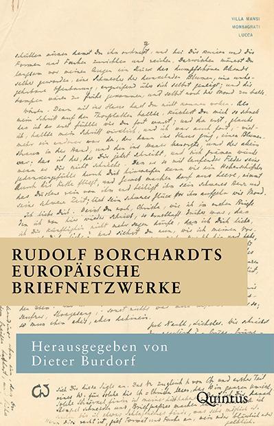 Cover: 9783947215836 | Rudolf Borchardts europäische Briefnetzwerke | Dieter Burdorf | Buch