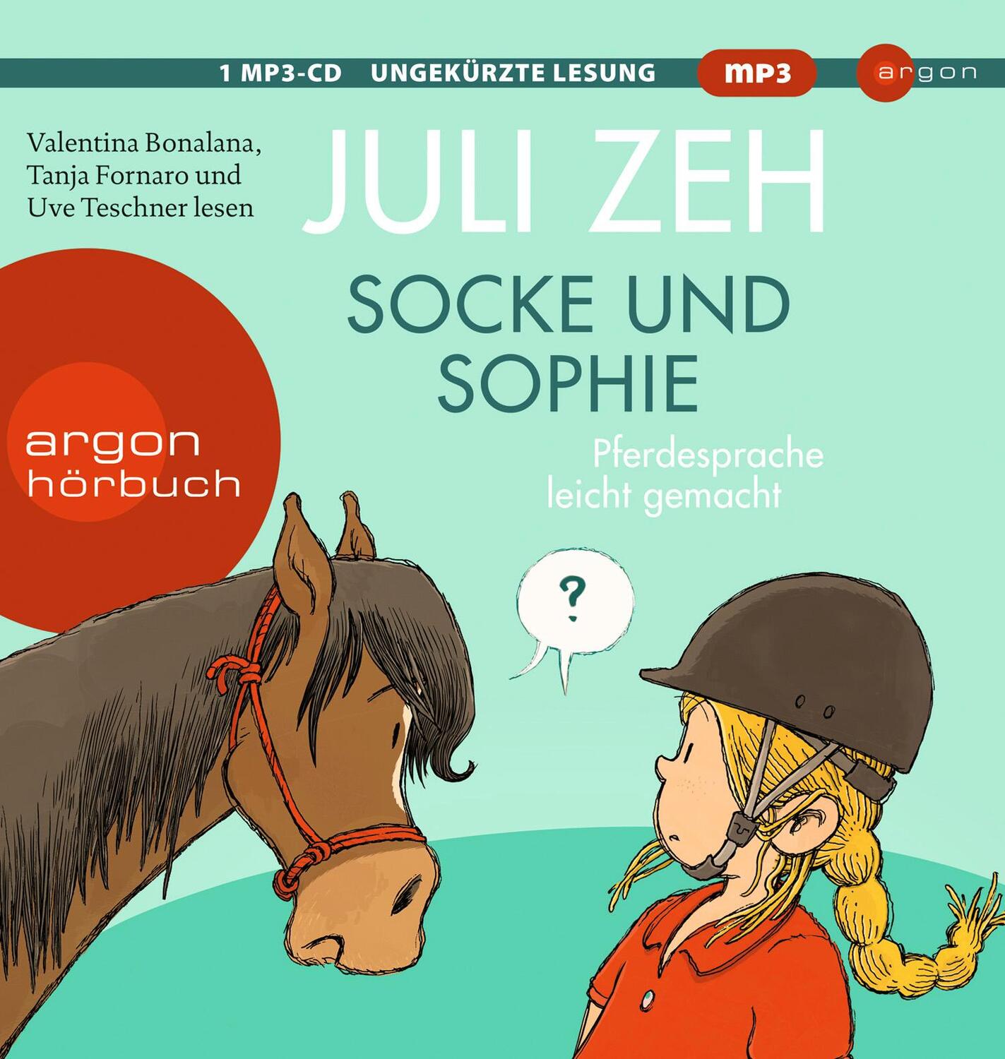 Cover: 9783839842508 | Socke und Sophie | Pferdesprache leicht gemacht | Juli Zeh | MP3