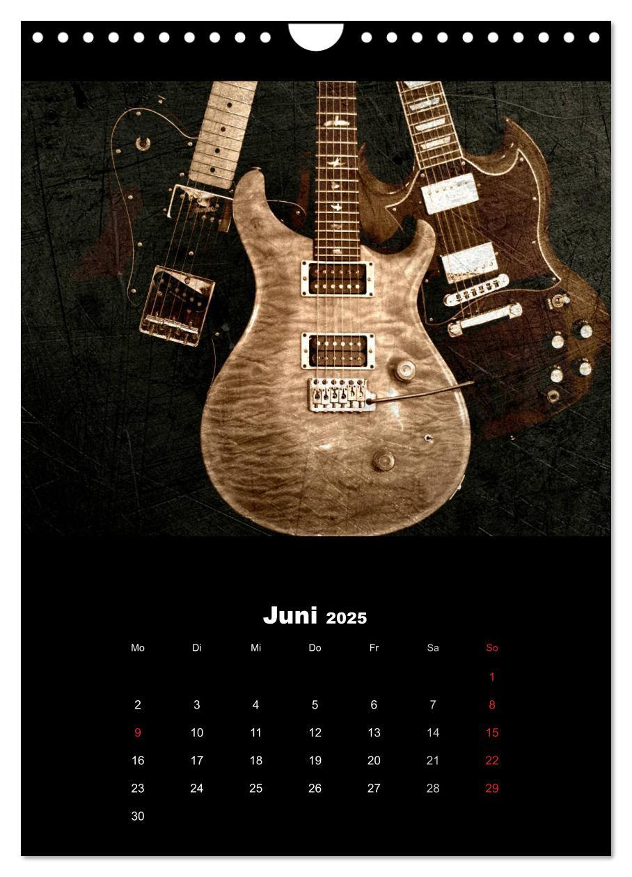 Bild: 9783457016244 | Vintage Gitarren (Wandkalender 2025 DIN A4 hoch), CALVENDO...