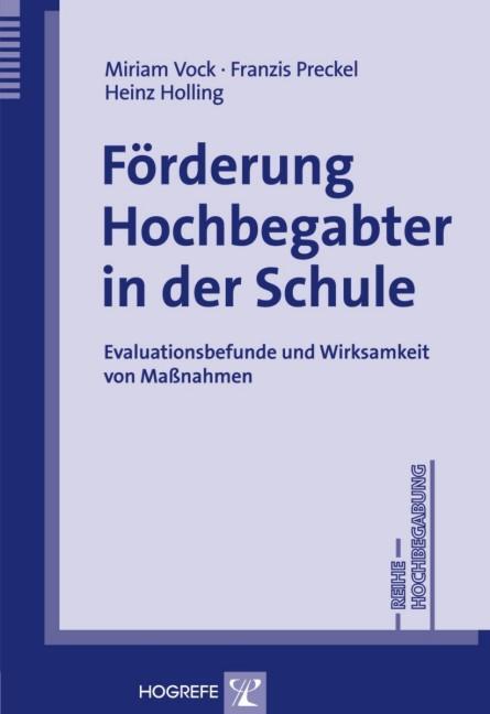 Cover: 9783801720933 | Förderung Hochbegabter in der Schule | Miram Vock | Taschenbuch | 2007