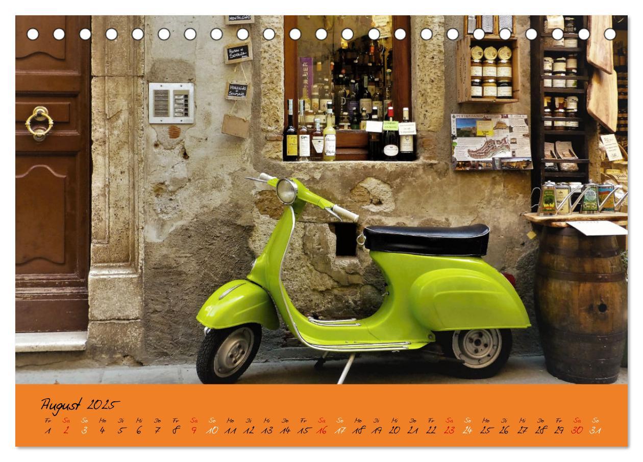 Bild: 9783383977435 | Vespa Liebe (Tischkalender 2025 DIN A5 quer), CALVENDO Monatskalender