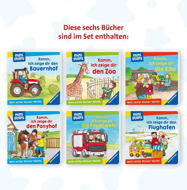 Bild: 9783473302840 | ministeps: Mein erster Bücher-Würfel: Kita, Zoo und Feuerwehr...