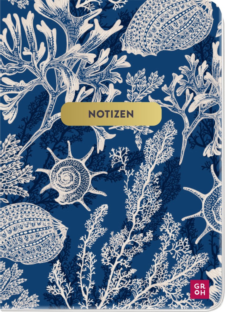 Cover: 4036442011829 | Notizheft Ozean Koralle filigran | Groh Verlag | Notizbuch/Blankobuch