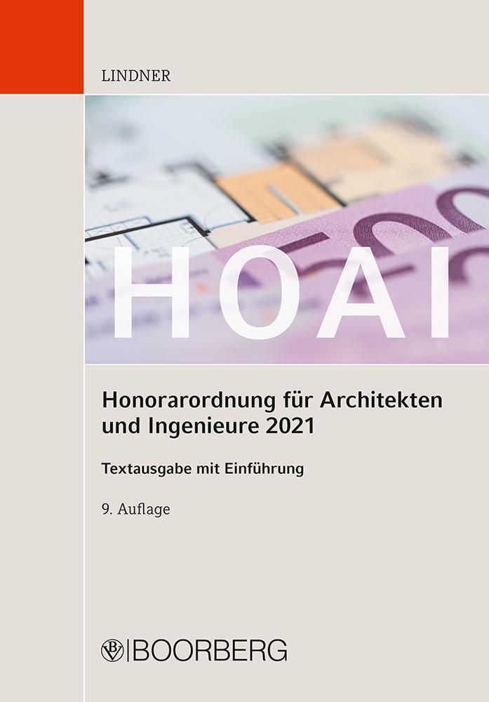 Cover: 9783415070035 | HOAI - Honorarordnung für Architekten und Ingenieure 2021 | Lindner