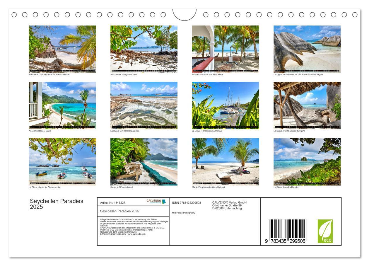 Bild: 9783435299508 | Seychellen Paradies 2025 (Wandkalender 2025 DIN A4 quer), CALVENDO...