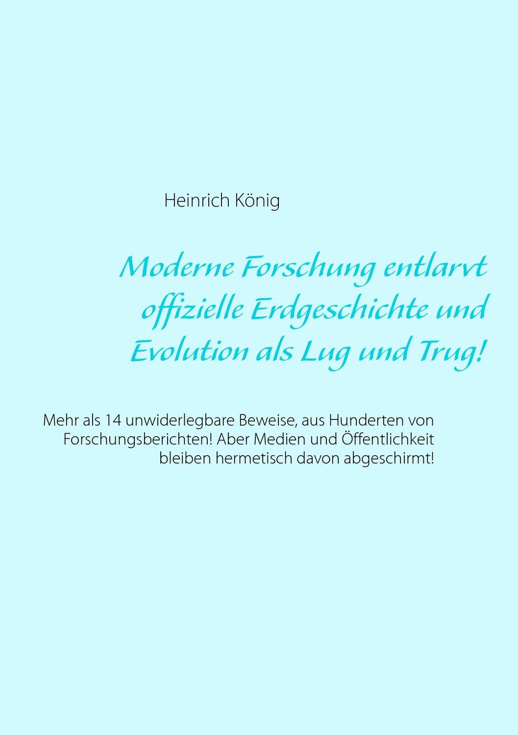 Cover: 9783734776168 | Moderne Forschung entlarvt offizielle Erdgeschichte und Evolution...