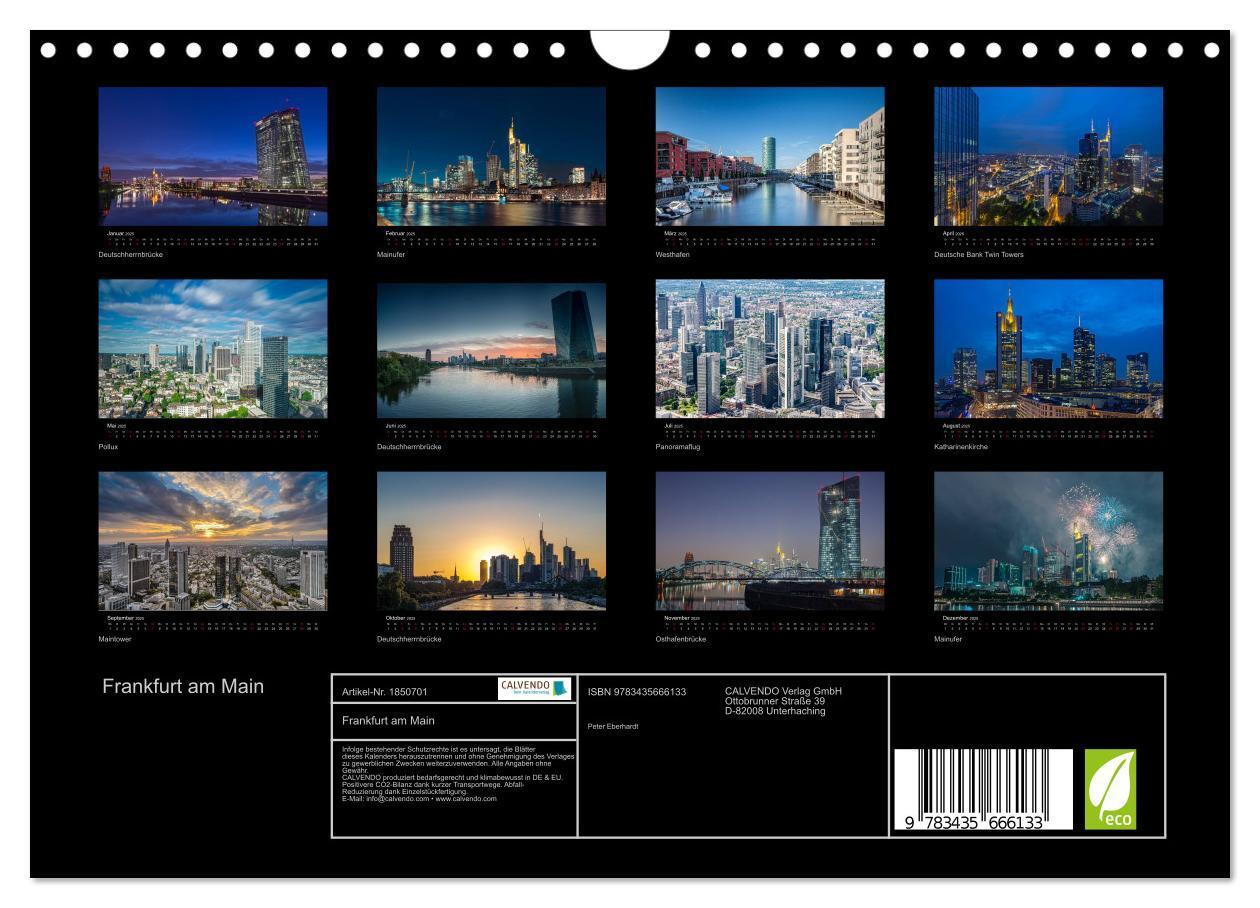 Bild: 9783435666133 | Frankfurt am Main (Wandkalender 2025 DIN A4 quer), CALVENDO...