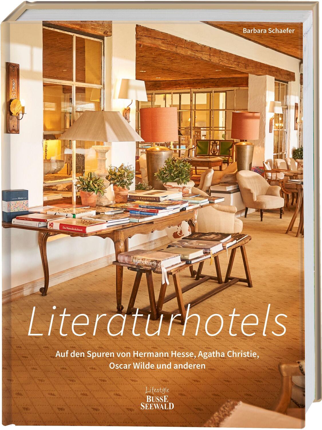 Cover: 9783772472763 | Literaturhotels. Auf den Spuren von Hermann Hesse, Agatha Christie,...