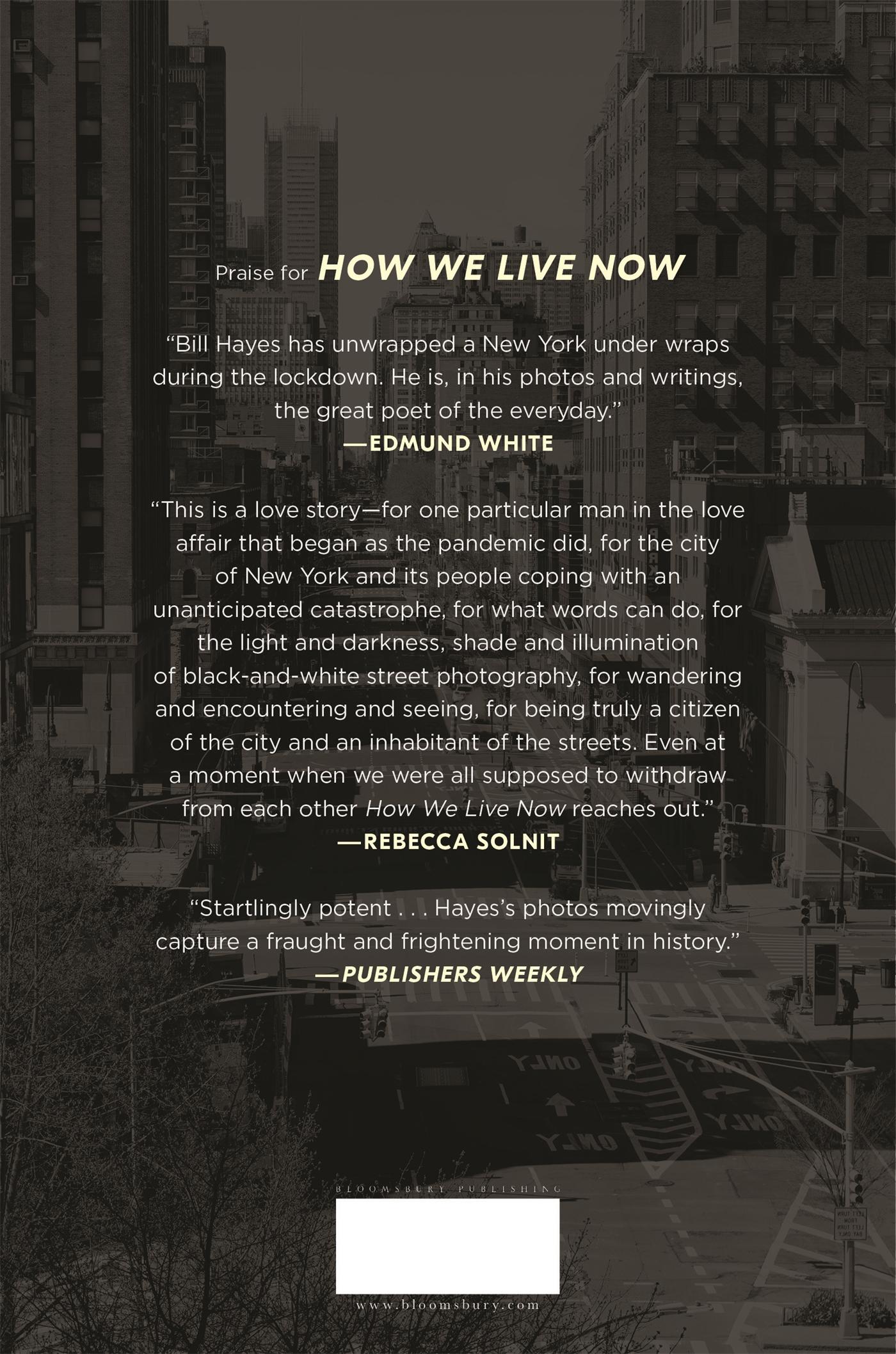 Rückseite: 9781635576887 | How We Live Now | Scenes from the Pandemic | Bill Hayes | Buch | 2020