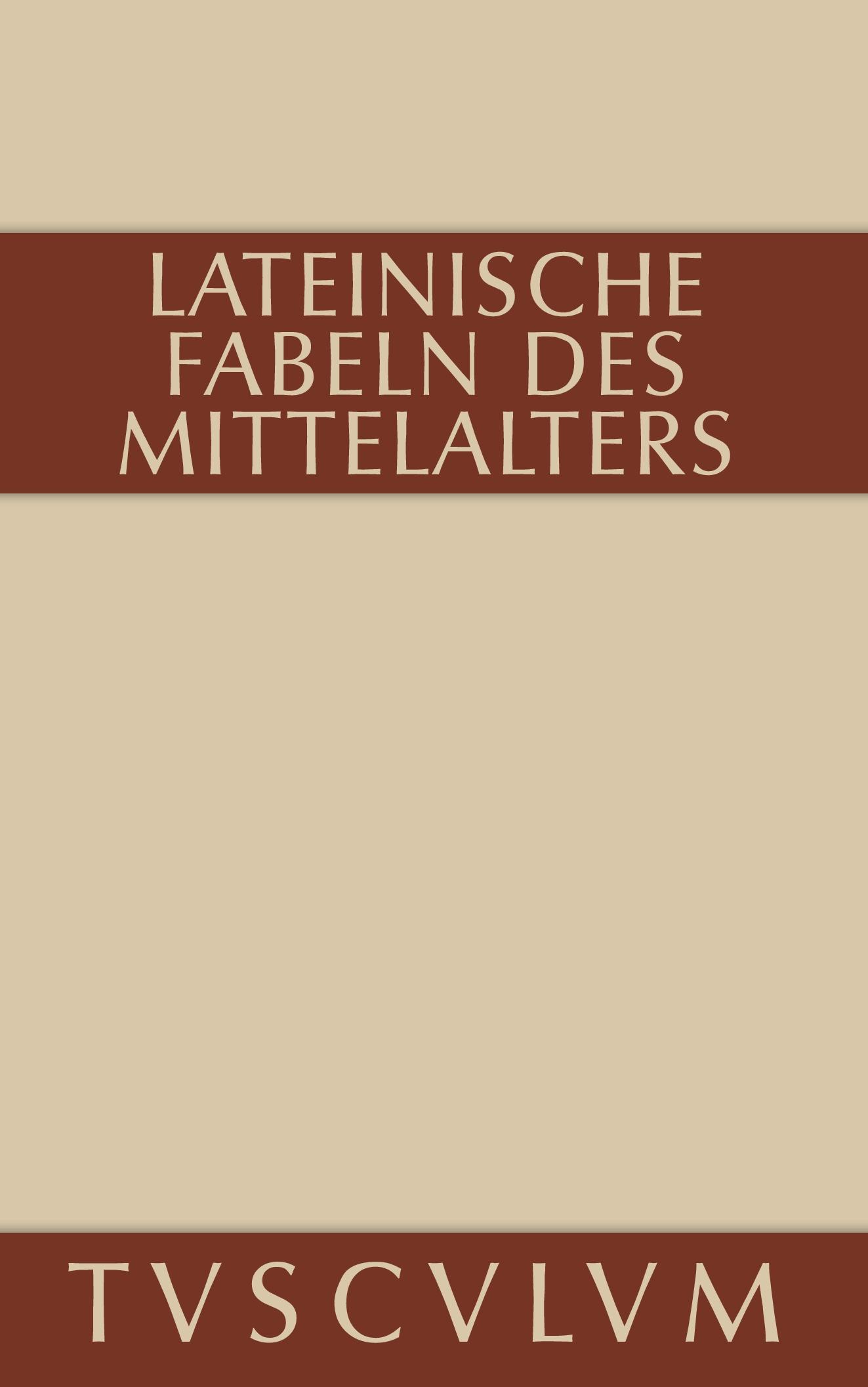 Cover: 9783110361131 | Lateinische Fabeln des Mittelalters | Lateinisch - deutsch | Schnur