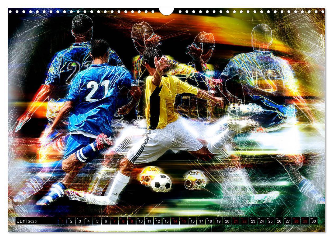 Bild: 9783435098187 | Fußball Power (Wandkalender 2025 DIN A3 quer), CALVENDO Monatskalender