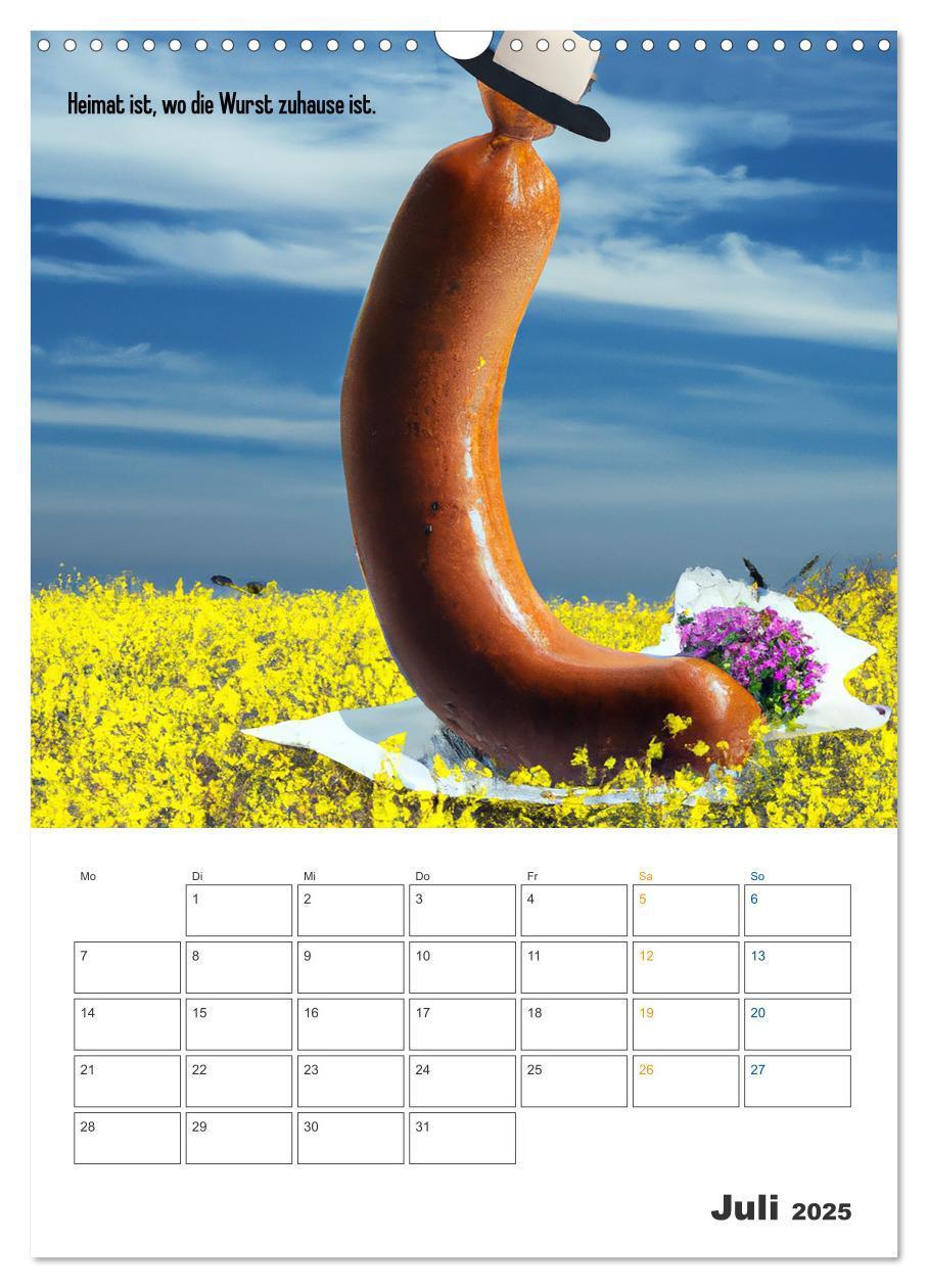 Bild: 9783435885343 | Ist mir Wurst Kalender (Wandkalender 2025 DIN A3 hoch), CALVENDO...