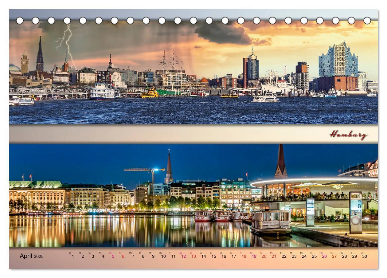 Bild: 9783435133109 | Faszinierende Städte in Deutschland - Panoramen (Tischkalender 2025...