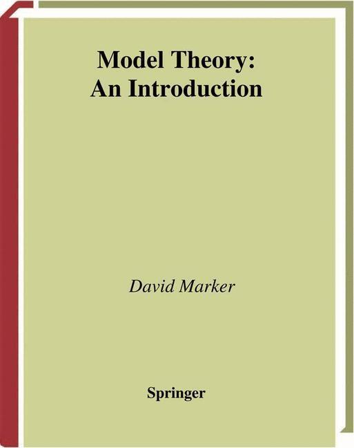 Cover: 9780387987606 | Model Theory : An Introduction | David Marker | Buch | VIII | Englisch