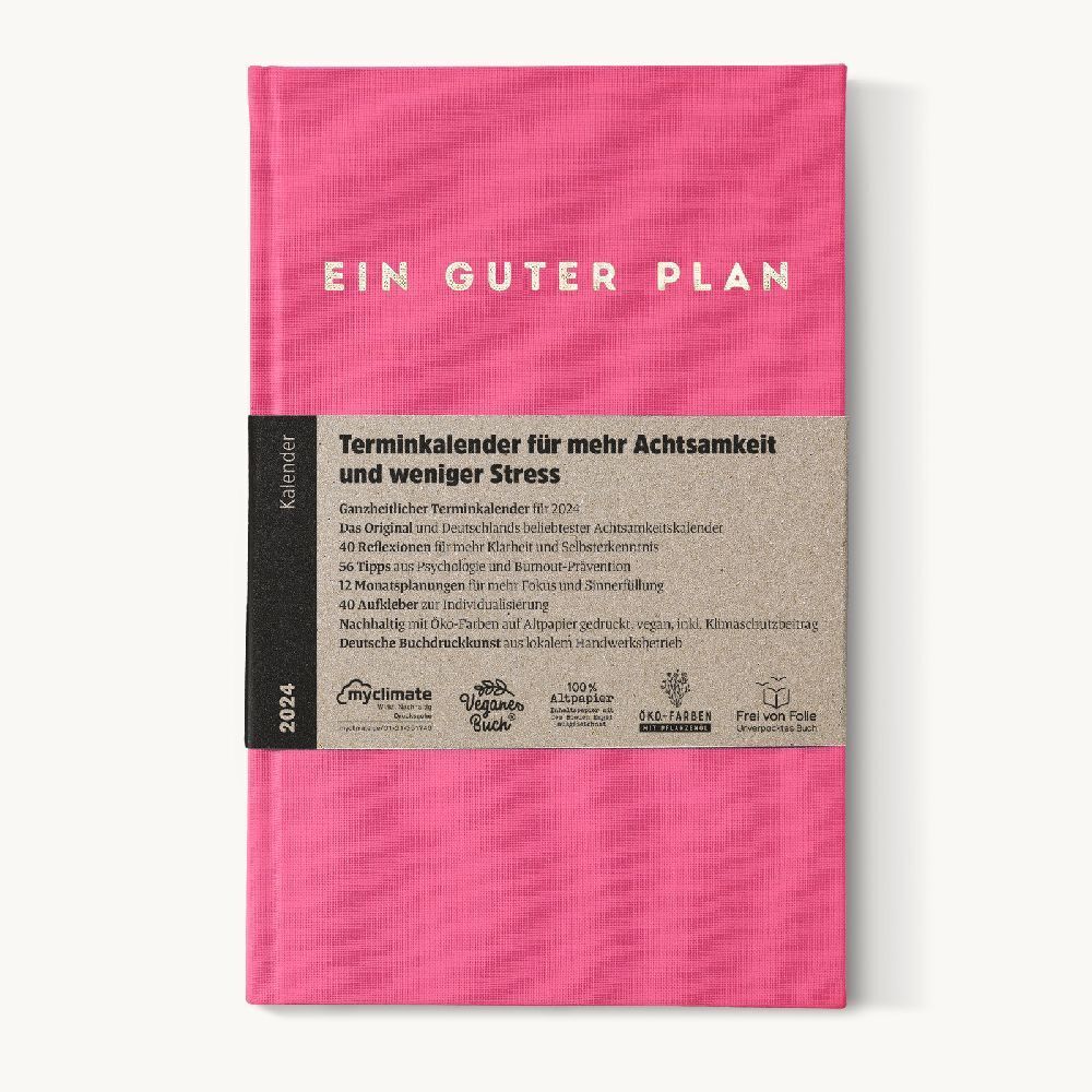 Cover: 4260653842693 | Ein guter Plan 2024, Flamingo | Jan Lenarz | Kalender | Leinen | 2024
