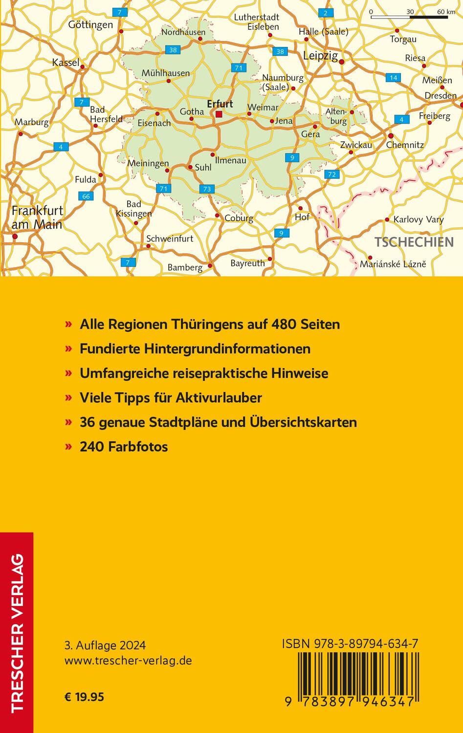 Rückseite: 9783897946347 | TRESCHER Reiseführer Thüringen | Andreas Bechmann | Taschenbuch | 2023