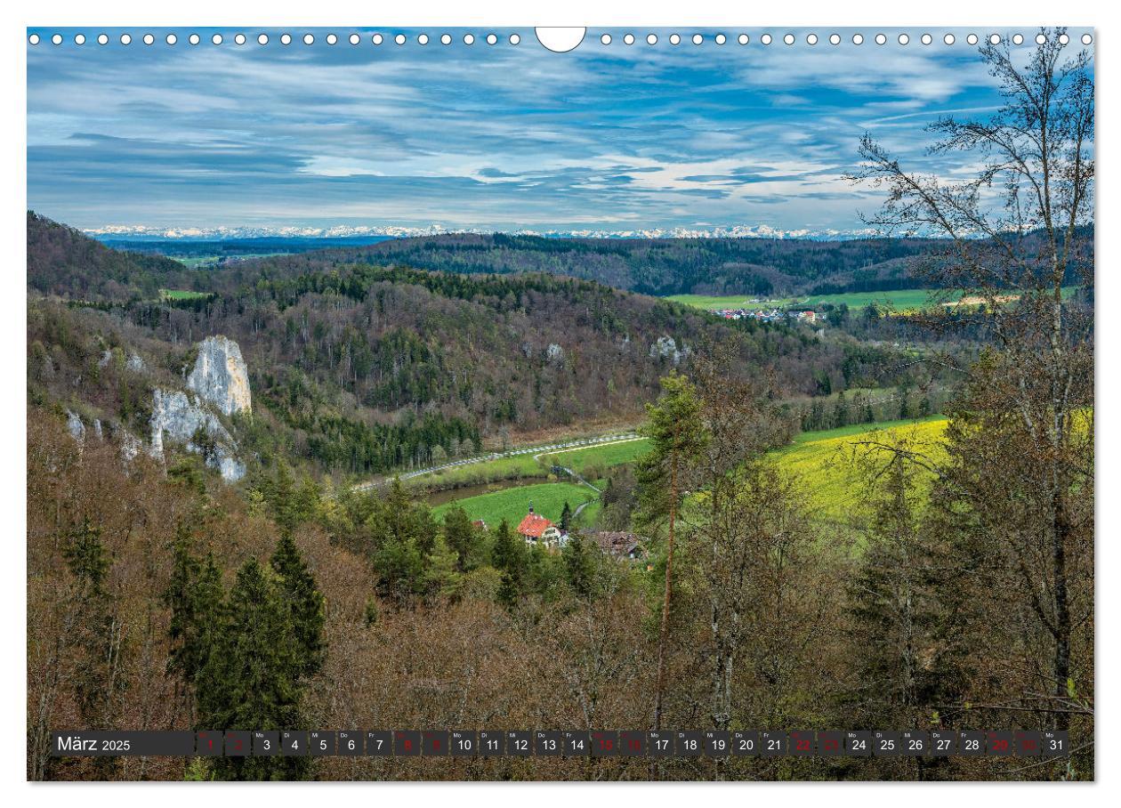 Bild: 9783435036530 | Alpen-Fernsichten von der Südwestalb und Oberen Donau (Wandkalender...