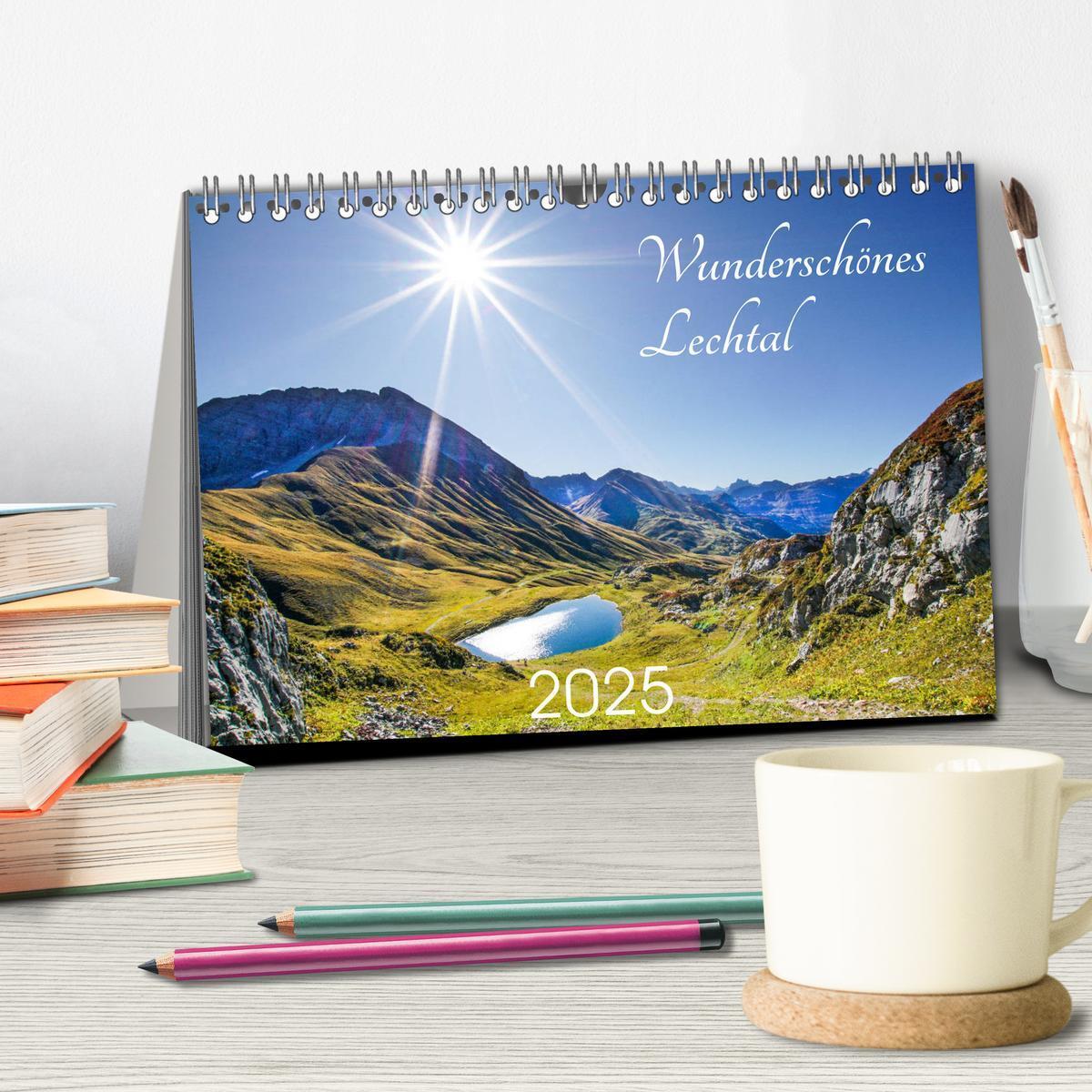 Bild: 9783435186037 | Wunderschönes Lechtal (Tischkalender 2025 DIN A5 quer), CALVENDO...