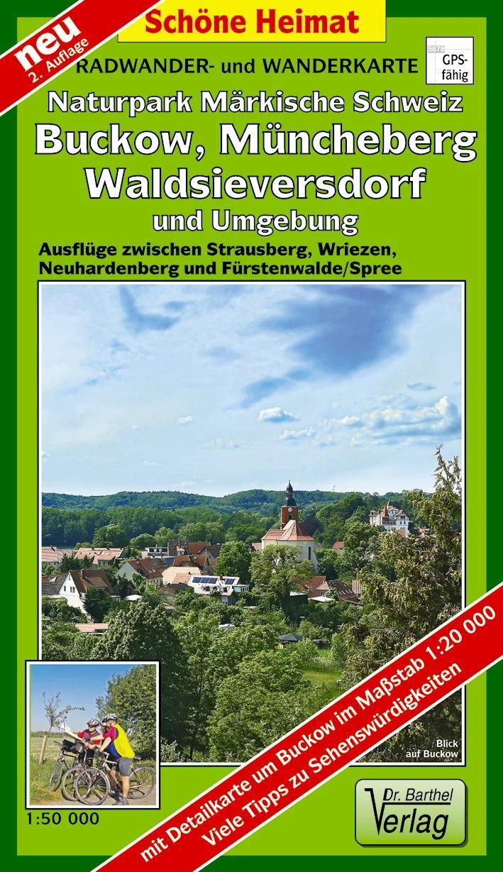Cover: 9783895912115 | Radwander- und Wanderkarte Naturpark Märkische Schweiz, Buckow,...
