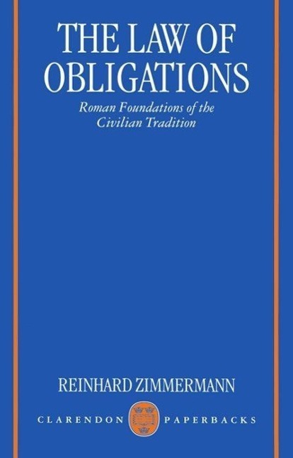 Cover: 9780198764267 | The Law of Obligations | Roman Foundations of the Civilian Tradition