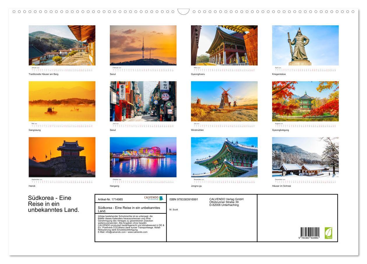 Bild: 9783383916991 | Südkorea - Eine Reise in ein unbekanntes Land. (Wandkalender 2025...