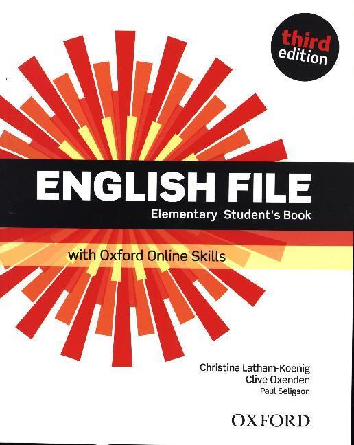 Cover: 9780194909495 | English File: Elementary: Student's Book with Oxford Online Skills