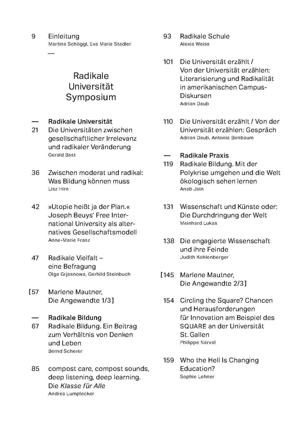 Bild: 9783111341569 | Radikale Universität | Universität Für Angewandte Kunst Wien | Buch