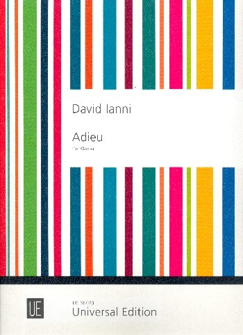 Cover: 9790008089985 | Ianni, D: Adieu/ Klavier | David Ianni | Kartoniert / Broschiert