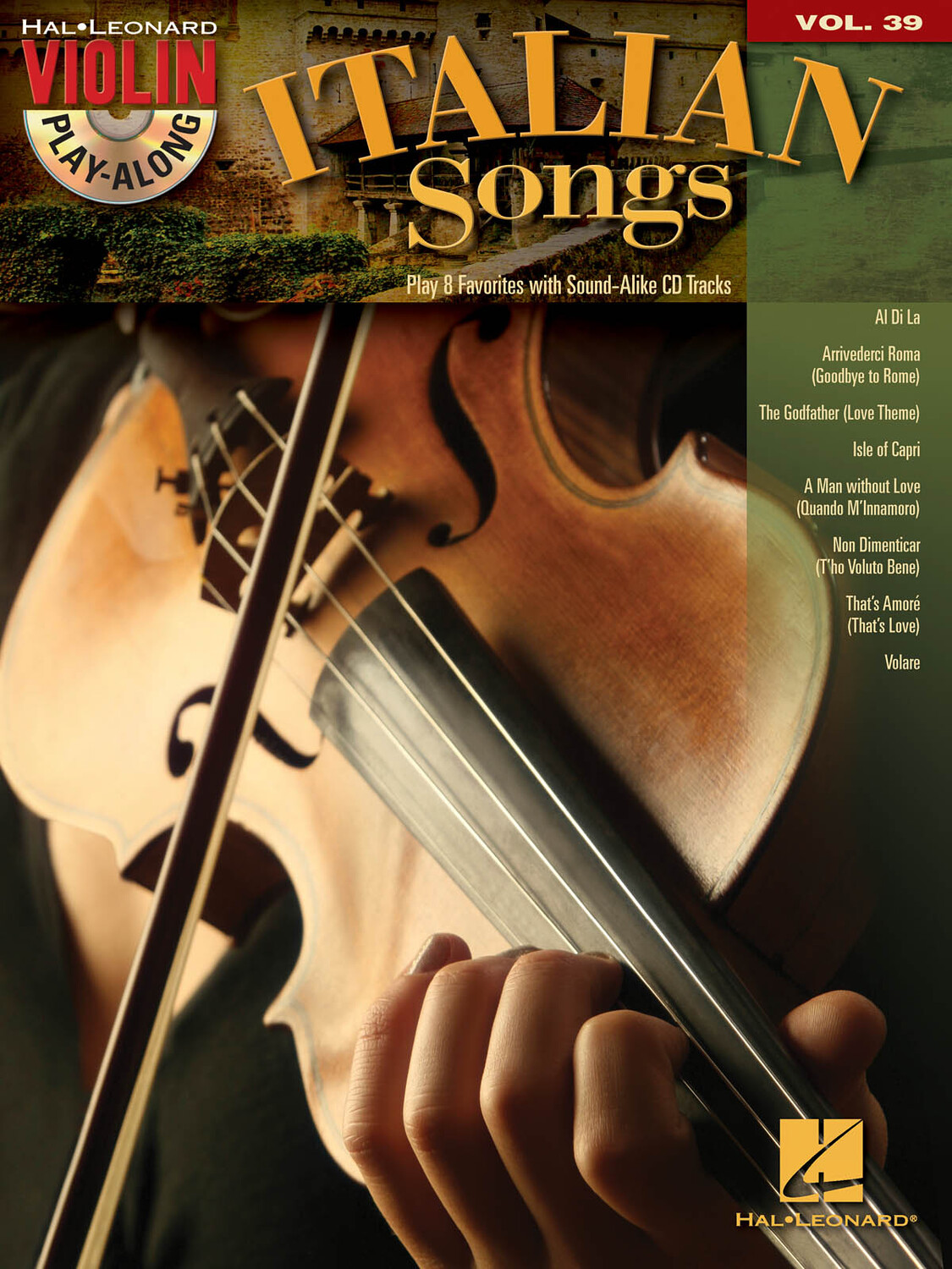 Cover: 884088881672 | Italian Songs | Violin Play-Along Volume 39 | Violin Play-Along | 2013