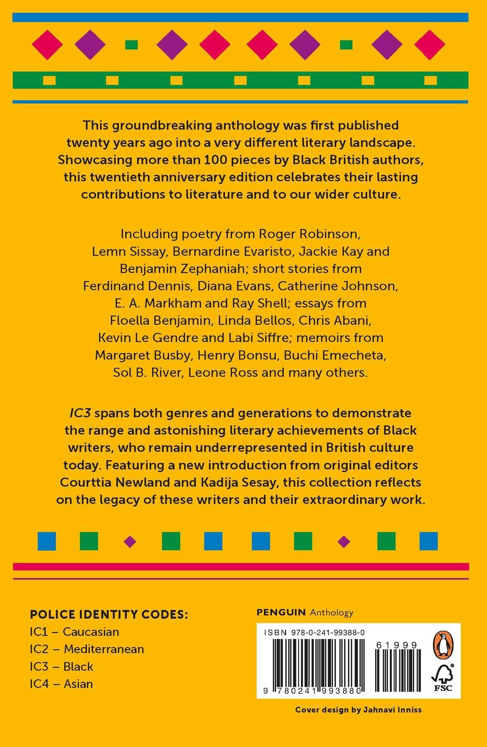 Rückseite: 9780241993880 | Ic3 | The Penguin Book of New Black Writing in Britain | Taschenbuch