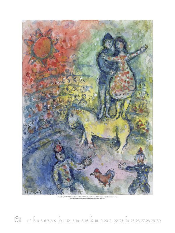Bild: 9783731860365 | Marc Chagall 2024 | Korsch Verlag | Kalender | Spiralbindung | 14 S.