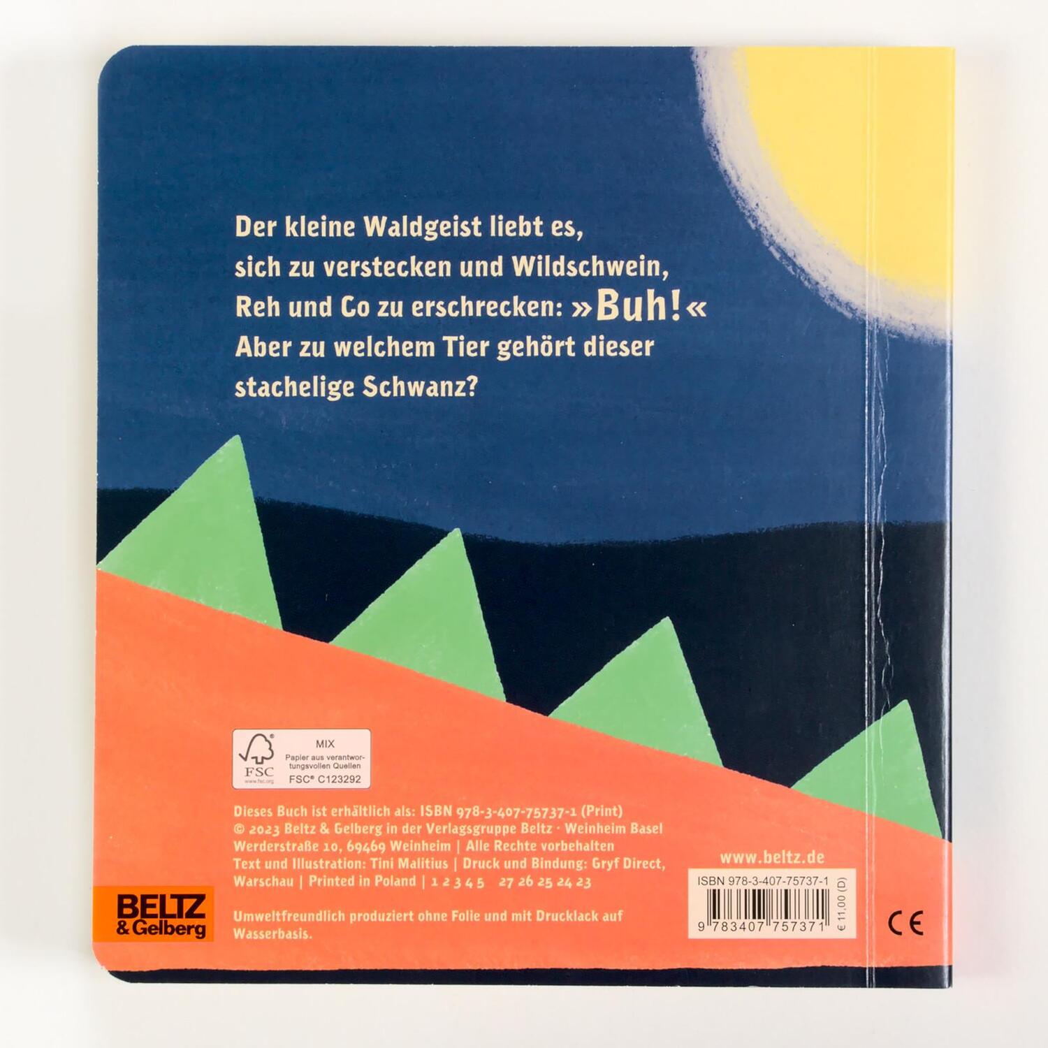 Rückseite: 9783407757371 | Buh! | Vierfarbiges Pappbilderbuch | Tini Malitius | Buch | 24 S.