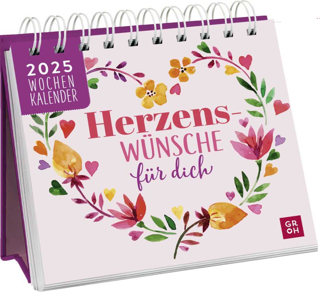 Cover: 4036442012031 | Mini-Wochenkalender 2025: Herzenswünsche für dich | Groh Verlag | 2025