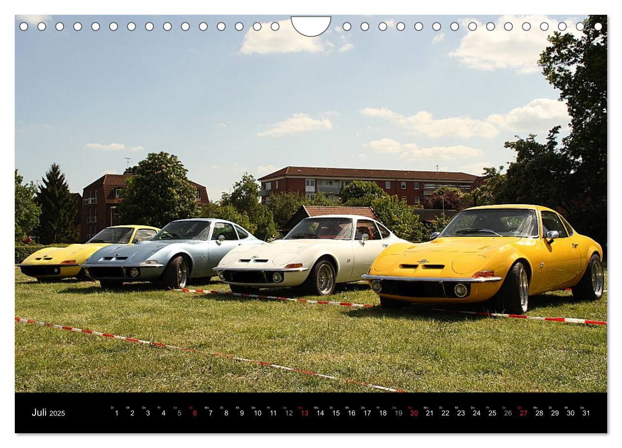 Bild: 9783435726707 | Opel GT Der Kalender (Wandkalender 2025 DIN A4 quer), CALVENDO...