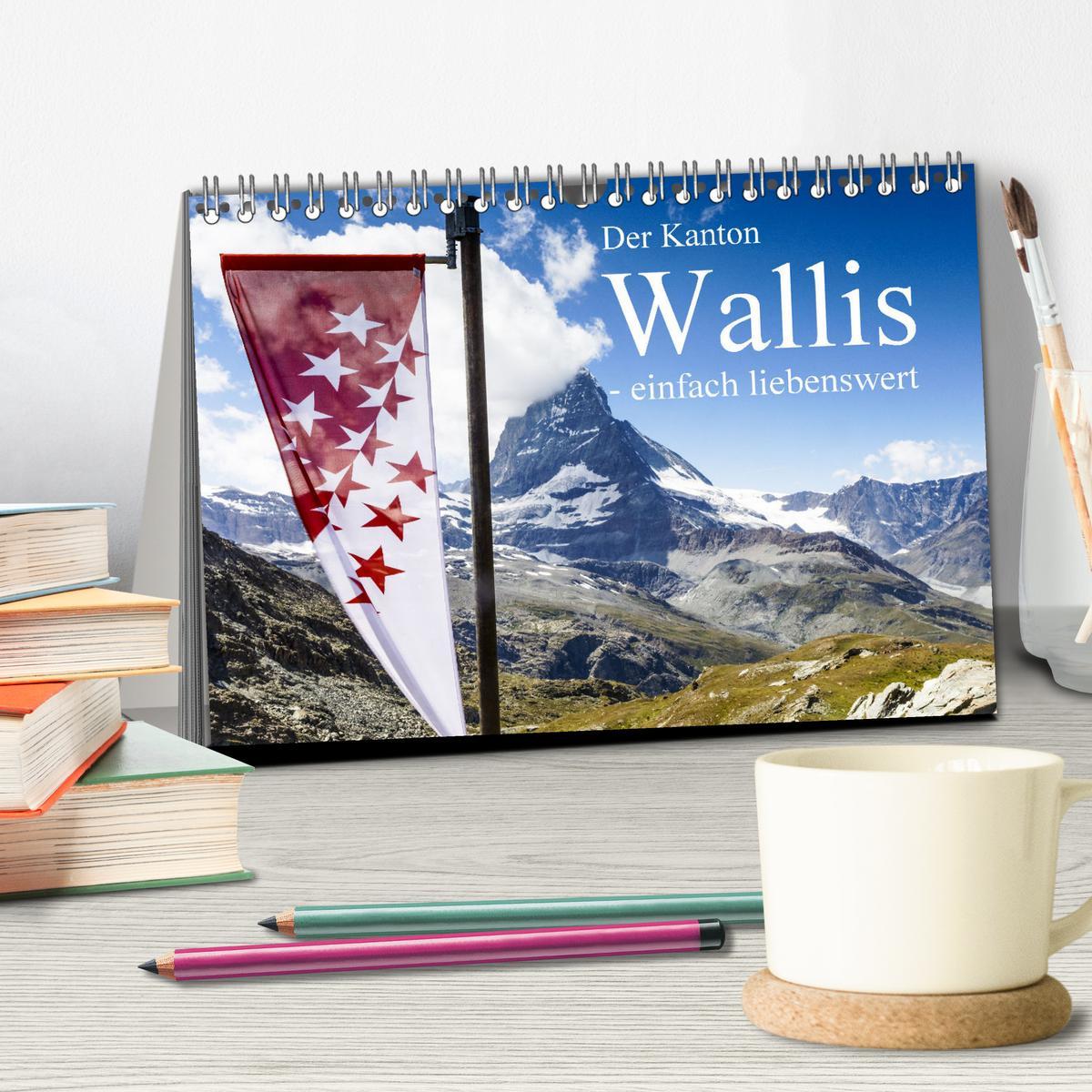 Bild: 9783435103539 | Der Kanton Wallis - einfach liebenswert (Tischkalender 2025 DIN A5...