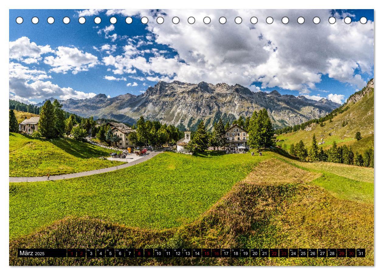 Bild: 9783435008315 | Schweiz - Engadin und Bergell (Tischkalender 2025 DIN A5 quer),...