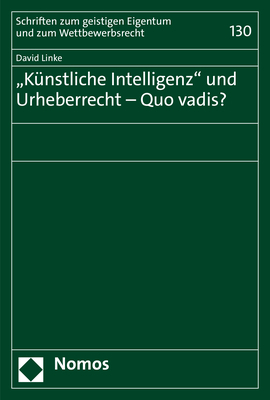 Cover: 9783848785803 | "Künstliche Intelligenz" und Urheberrecht - Quo vadis? | David Linke